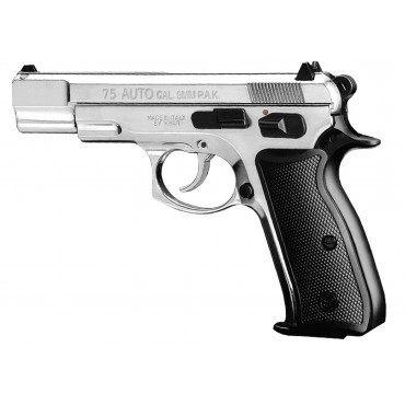 Pistolet 9 mm à blanc Chiappa CZ75 W nickelé Pistolet à blanc Chiappa CZ75 W nickelé 