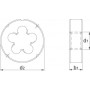 Filière ronde HSS M 2.5 x 0.45 