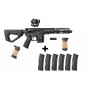 PACK Carabine AR15 HERA ARMS modèle 15TH 7.5'' 223 Rem avec Point rouge FALKE version S - 6 chargeurs 30 coups - poignées cuir *