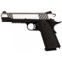 Réplique GBB 1911 MEU Rail Raven full metal gaz noir silver 1,0J 